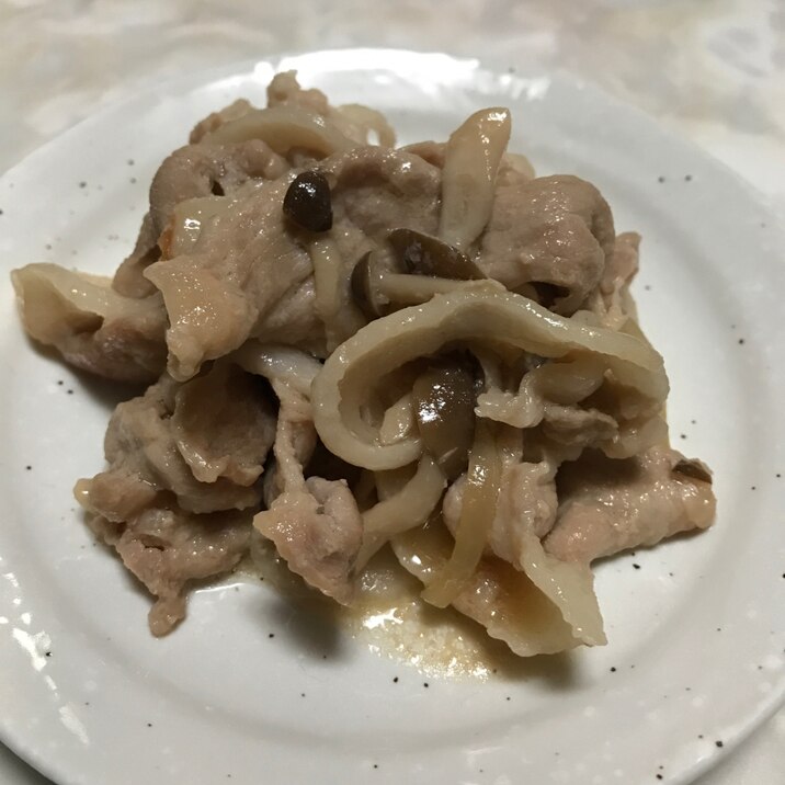 【ホットクック】超簡単!豚としめじのしょうが焼き